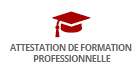 Attestation de formation professionnelle