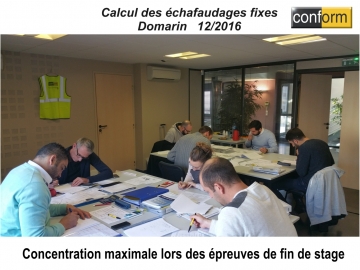 Formation Calcul des échafaudages fixes