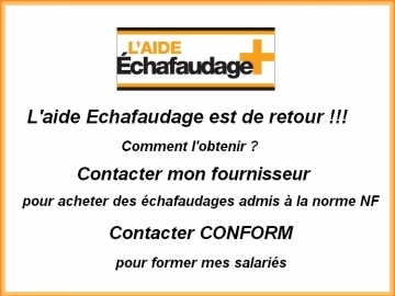 AFS et Formation échafaudage