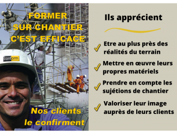 Former sur chantier c'est efficace