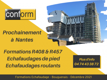 Formations échafaudages fixes et roulants - Nantes