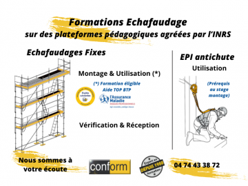 Formation Echafaudage en Isère et en Ile de France