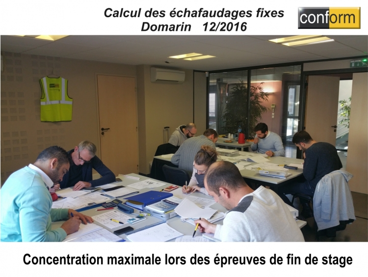 Formation Calcul des échafaudages fixes