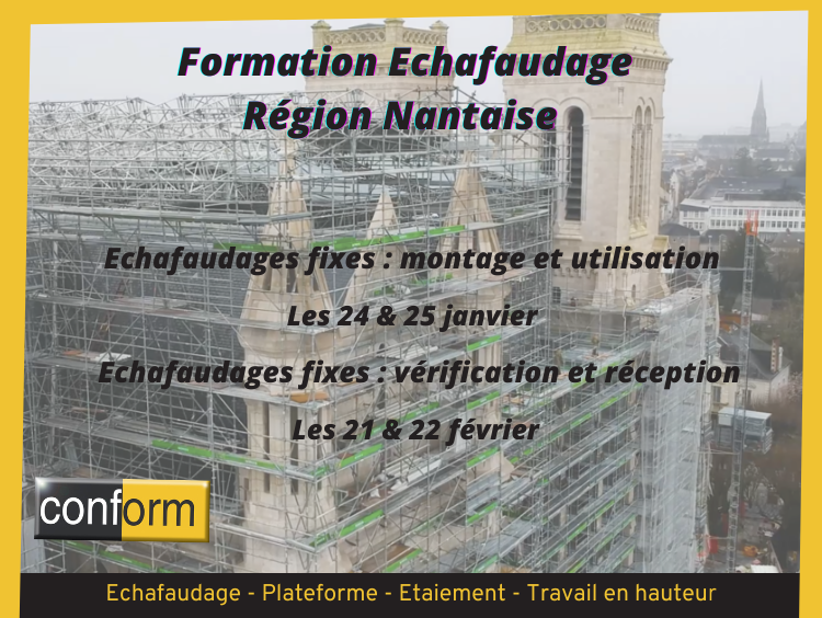 Formations Echafaudage en Région Nantaise (Bouguenais)