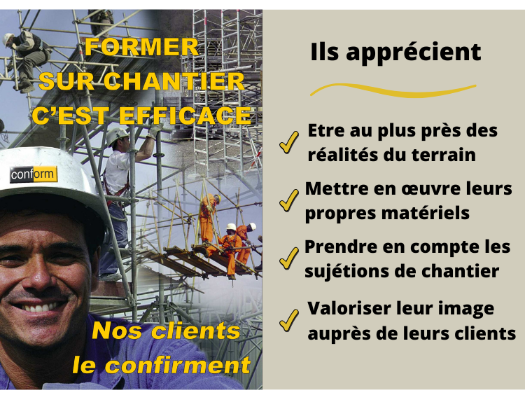 Former sur chantier c'est efficace