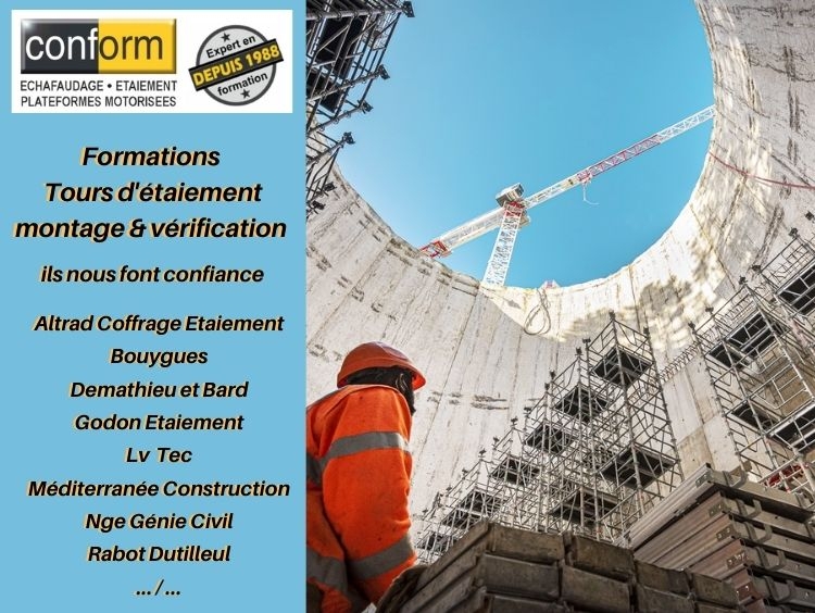 Une formation spécifique est-elle obligatoire pour monter et vérifier les tours d’étaiement ? Une formation spécifique est-elle obligatoire pour monter et vérifier les tours d’étaiement ?