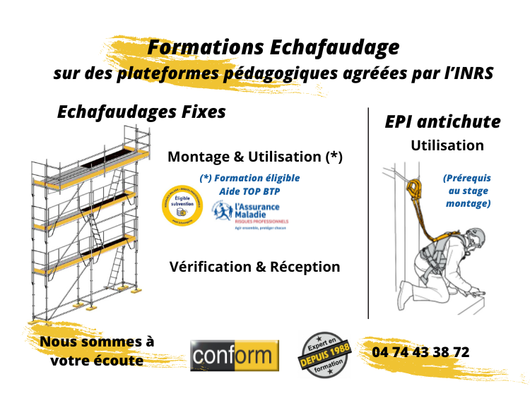 Formation Echafaudage en Isère et en Ile de France Formation Echafaudage en Isère et en Ile de France