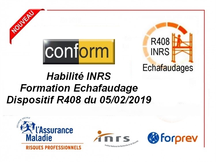 Conform habilité par l'INRS pour les formations échafaudage 